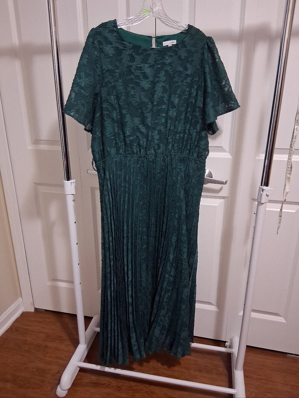 Baltic Born Dark Green Pleated Maxi Dress